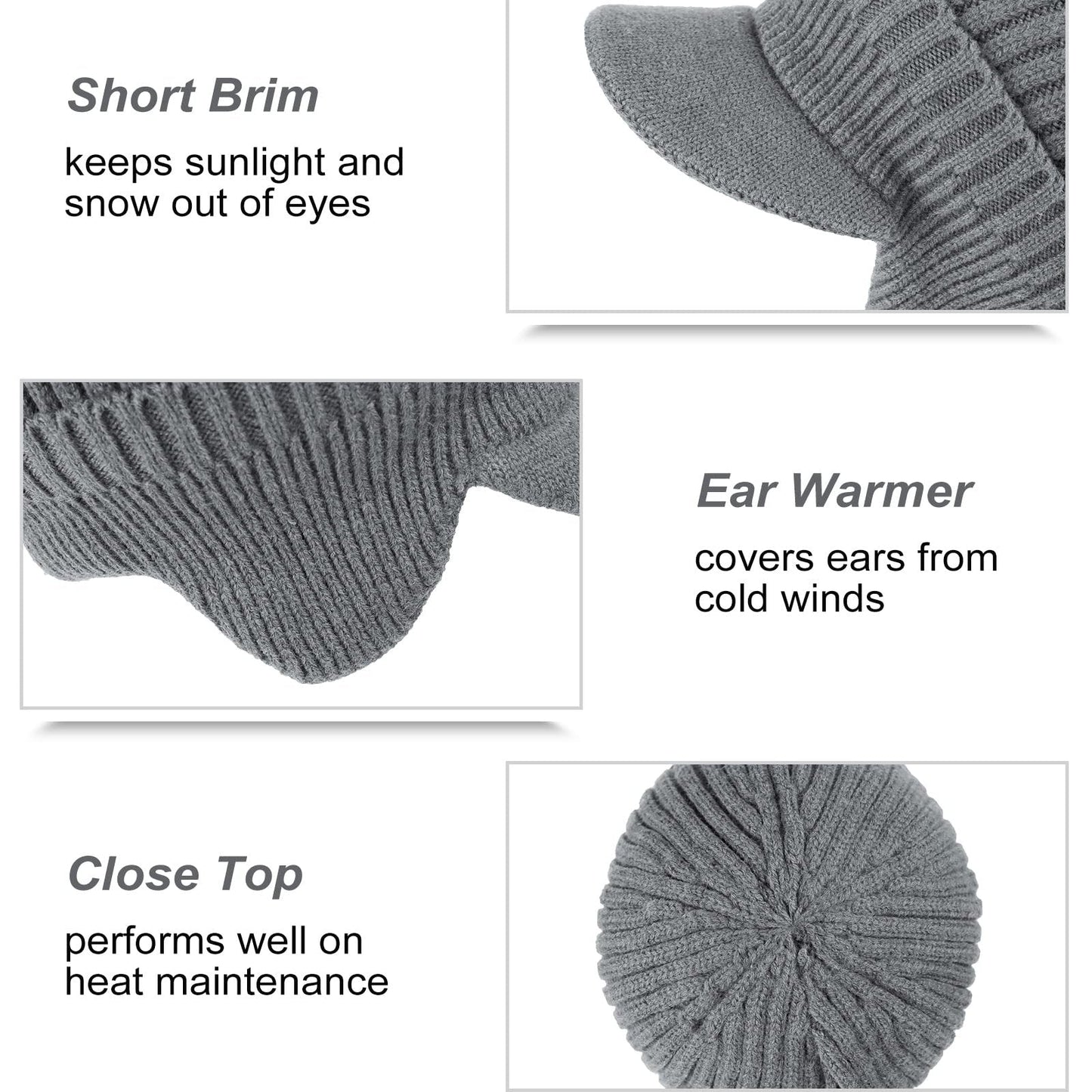 (🎁2024 New Year Hot Sale🎁)Elastic Warm Ear Protection Knitted Hat☃️